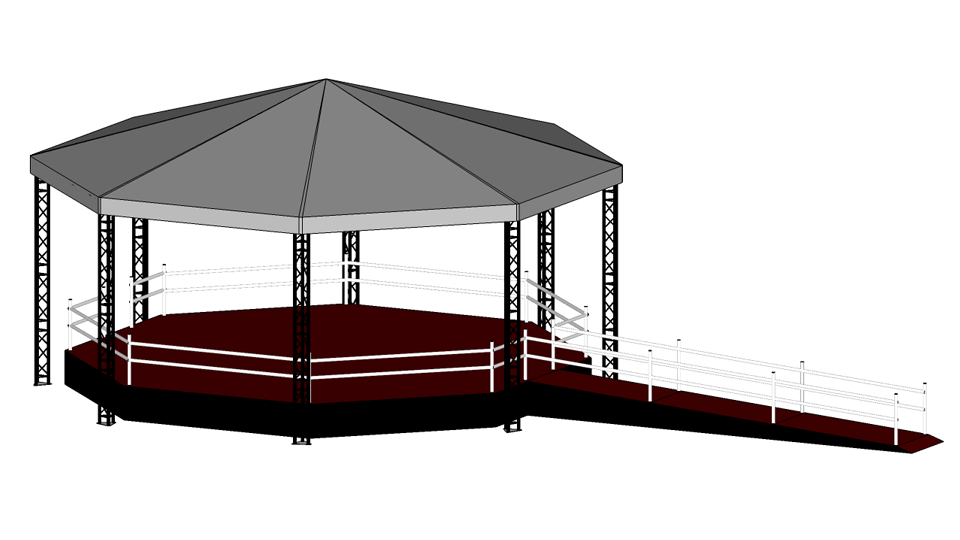 Bandstand hire 2 with accessibility ramp