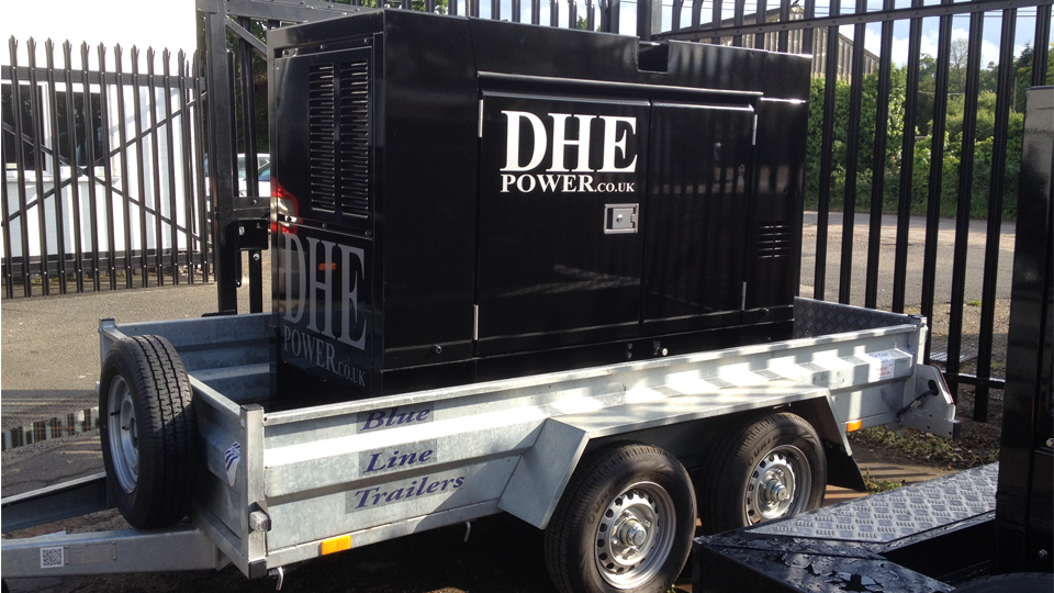 Essex Stage Hire 60KVA Ultra Silent Road Towable Diesel Generator